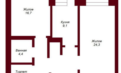 Купить 2-комнатную квартиру, Брест, бульвар Космонавтов, д. . Фото 10