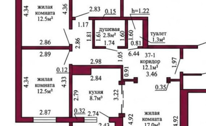 Купить 4-комнатную квартиру, Гродно, Лиможа, 42. Фото 1