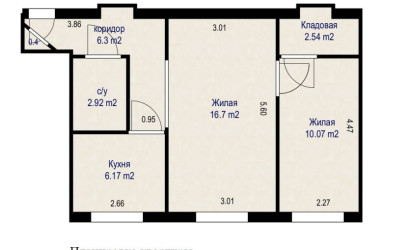 Купить 2-комнатную квартиру, Минск, ул. Лермонтова, д. 19 (Московский район). Фото 12