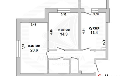 Купить 2-комнатную квартиру, Брест, Речица, ул. Солнечная. Фото 11