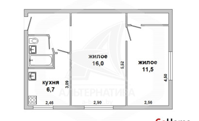 Купить 2-комнатную квартиру, Дворцы, , 