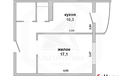 Купить 1-комнатную квартиру, Брест, Ковалево, ул. Луцкая. Фото 11