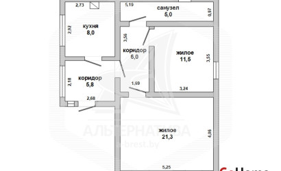 Купить дом, Ляхчицы, Хидринский с/с, 25 соток. Фото 17