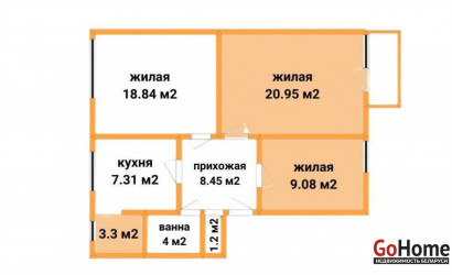 Купить 3-комнатную квартиру, Минск, Центральная ул., 4 (Заводской район). Фото 25
