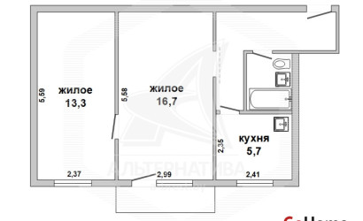 Купить 2-комнатную квартиру, Брест, Центр, ул. Кирова. Фото 1