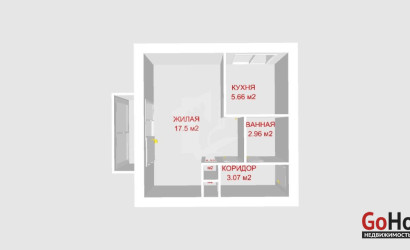 Купить 1-комнатную квартиру, Минск, Либкнехта ул., 104 (Московский район). Фото 17