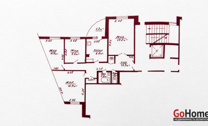 Купить 4-комнатную квартиру, Гродно, Кабяка, 4/3. Фото 18