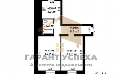 Купить 2-комнатную квартиру, Брест, ул. Янки Купалы, д. . Фото 13