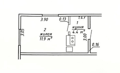 Купить 1-комнатную квартиру, Барановичи, Брестская, 44. Фото 6