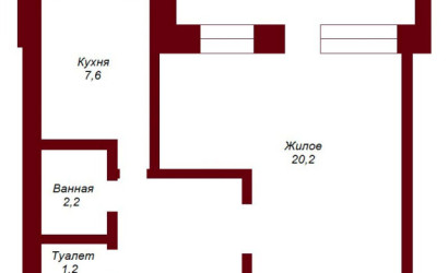 Купить 1-комнатную квартиру, Брест, ул. Молодогвардейская, д. . Фото 12