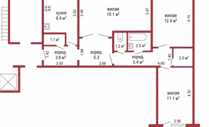 Купить 3-комнатную квартиру, Гродно, Фомичёва, 14. Фото 14