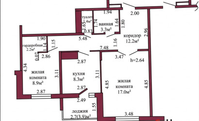 Купить 2-комнатную квартиру, Гродно, Виктора Глухова, 21. Фото 14
