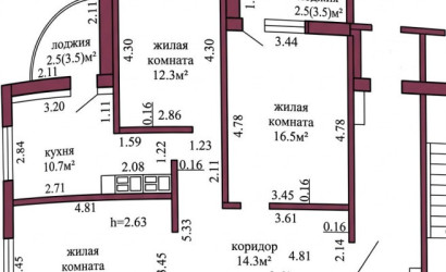 Купить 3-комнатную квартиру, Гродно, Старомалыщинская, 118. Фото 13