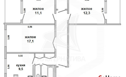 Купить 3-комнатную квартиру, Брест, Восток, ул. Ленинградская. Фото 12