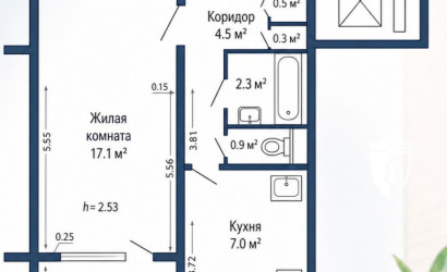 Купить 1-комнатную квартиру, Минск, Байкальская, 58/1(Заводской район). Фото 3