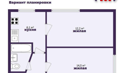 Купить 2-комнатную квартиру, Минск, Менделеева ул., 11 (Партизанский район). Фото 12