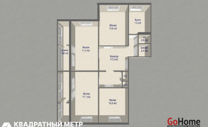 Купить 4-комнатную квартиру, Минск, ул. Якубова, д. 28 (Ленинский район). Фото 19