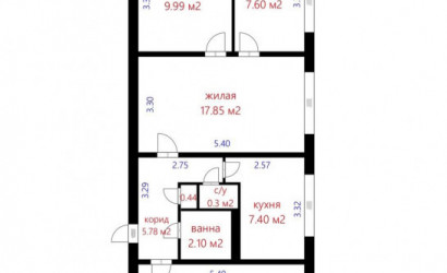 Купить 4-комнатную квартиру, Минск, Ангарская ул., 78 (Заводской район). Фото 11