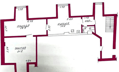 Купить 2-комнатную квартиру, Гродно, Городничанская, 31. Фото 11