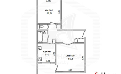 Купить 2-комнатную квартиру, Оберовщина, , . Фото 7