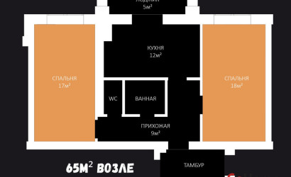 Купить 2-комнатную квартиру, Жабинка, Заречная ул., 20. Фото 1