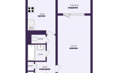 Купить 1-комнатную квартиру, Минск, Руссиянова ул., 3/1 (Первомайский район). Фото 2