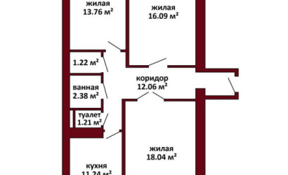 Купить 3-комнатную квартиру, Минск, Голодеда, 2 (Заводской район). Фото 35