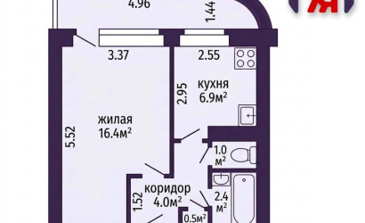 Купить 1-комнатную квартиру, Минск, Казинца ул., 120 (Октябрьский район). Фото 17