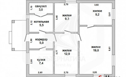 Купить дом, Кобрин, г. Кобрин, 6.06 соток. Фото 9