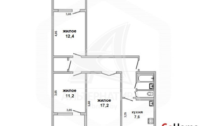 Купить 3-комнатную квартиру, Брест, Восток, ул. Ленинградская. Фото 13