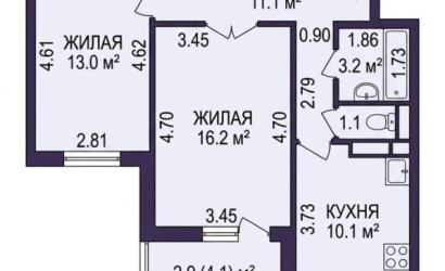 Купить 2-комнатную квартиру, Минск, Неманская ул., 38 (Фрунзенский район). Фото 13