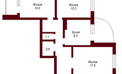 Купить 3-комнатную квартиру, Брест, ул. Сябровская, д. . Фото 10