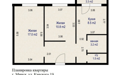 Купить 2-комнатную квартиру, Минск, ул. Академика Карского, д. 19 (Фрунзенский район). Фото 19