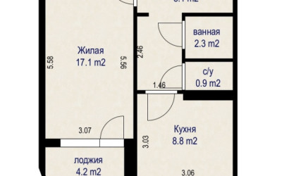 Купить 1-комнатную квартиру, Минск, тракт Игуменский, д. 32 (Ленинский район). Фото 17