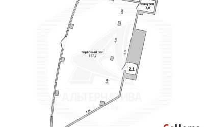 Аренда торгового помещения, Брест, Вулька,  142.8 кв.м.. Фото 6