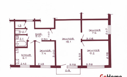 Купить 4-комнатную квартиру, Гродно, Лизы Чайкиной, 18. Фото 16