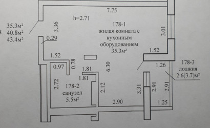 Купить 1-комнатную квартиру, Брест, г. Брест, ул. Октябрьской революции д.45. Фото 1