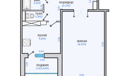 Купить 1-комнатную квартиру, Минск, Люцинская, 25 (Фрунзенский район). Фото 2