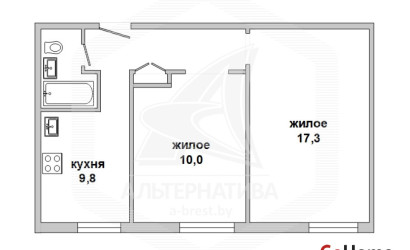 Купить 2-комнатную квартиру, Брест, Центр, ул. Халтурина. Фото 16