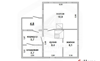 Купить дом, Замошаны, Ракитницкий с/с, 15.82 соток. Фото 1