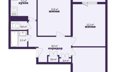 Купить 3-комнатную квартиру, Минск, Никифорова ул., 17 (Первомайский район). Фото 17