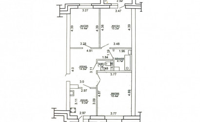 Снять 3-комнатную квартиру, Фаниполь, Комсомольская, 22/2. Фото 5