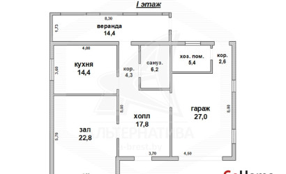 Купить дом, Домачево, Домачевский с/с, 25 соток. Фото 1