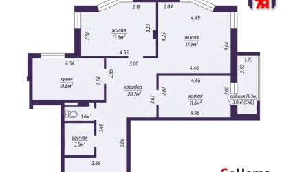 Купить 3-комнатную квартиру, Минск, Высокая ул., 11/Д (Партизанский район). Фото 36
