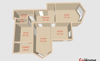 Купить 3-комнатную квартиру, Минск, Есенина ул., 79 (Московский район). Фото 16