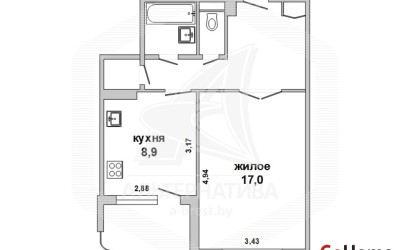 Купить 1-комнатную квартиру, Брест, Ковалево, ул. 28 Июля. Фото 1