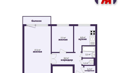 Купить 2-комнатную квартиру, Минск, Ландера ул., 32 (Октябрьский район). Фото 24