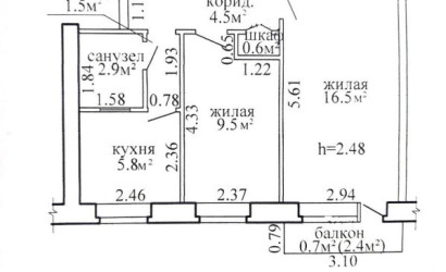 Купить 2-комнатную квартиру, Витебск, Гагарина, 113А