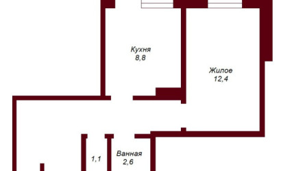 Купить 1-комнатную квартиру, Брест, ул. Сябровская, д. . Фото 11