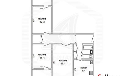 Купить 3-комнатную квартиру, Брест, Восток, ул. Ленинградская. Фото 19